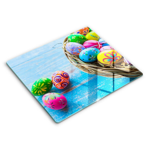 Chopping board Easter eggs