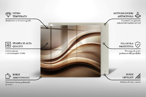 Chopping board Abstraction mild lines