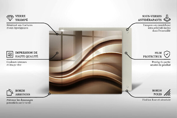 Chopping board Abstraction mild lines