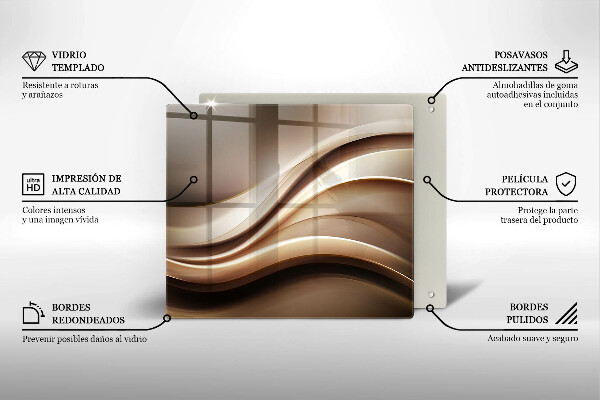 Chopping board Abstraction mild lines