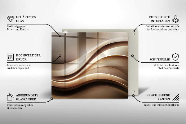 Chopping board Abstraction mild lines