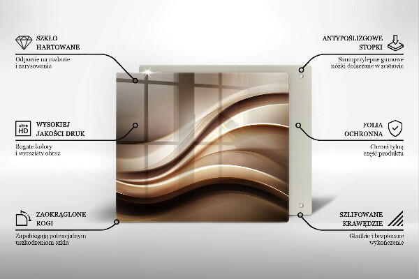 Chopping board Abstraction mild lines