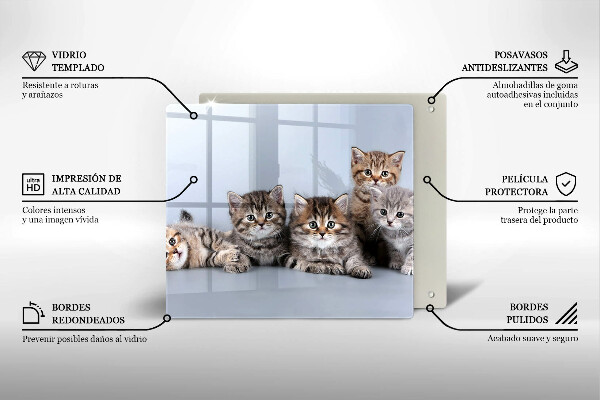 Chopping board Sweet small cats