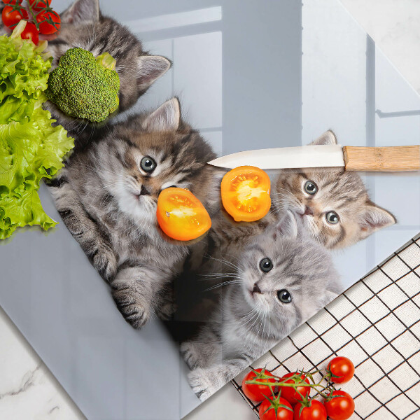 Chopping board Sweet small cats