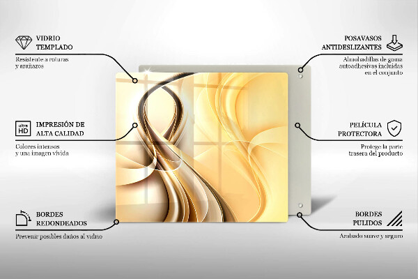 Chopping board Abstraction of smoke