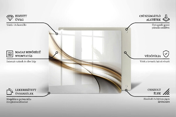 Chopping board Mild abstraction lines