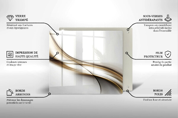 Chopping board Mild abstraction lines