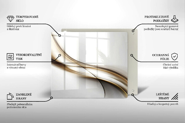 Chopping board Mild abstraction lines
