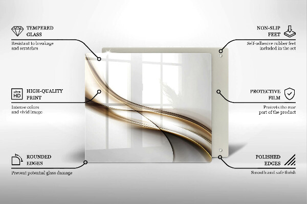 Chopping board Mild abstraction lines