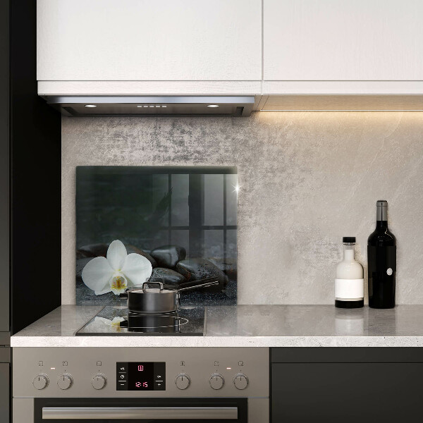 Chopping board White flower stones Zen