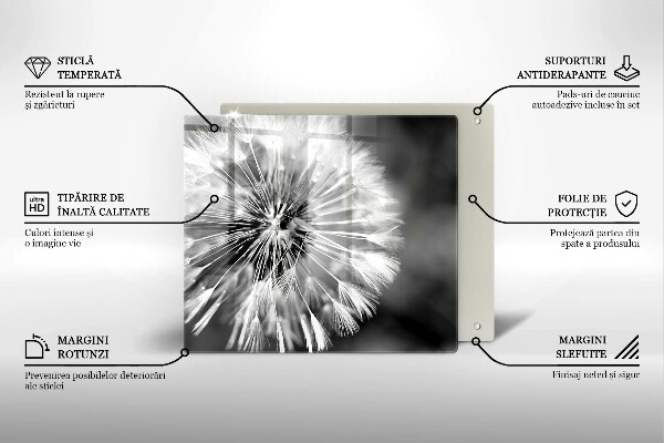 Chopping board Delicate dandelion