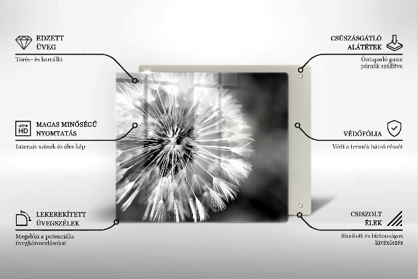 Chopping board Delicate dandelion