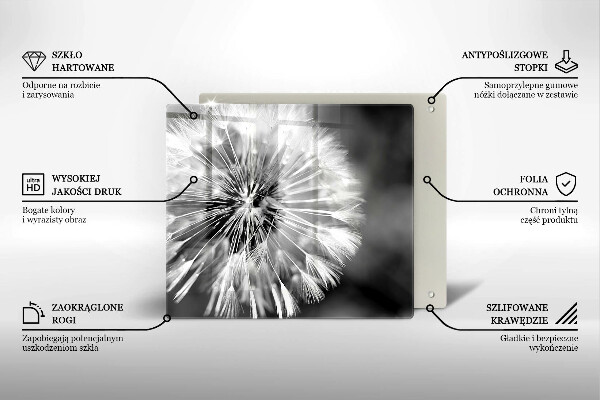 Chopping board Delicate dandelion