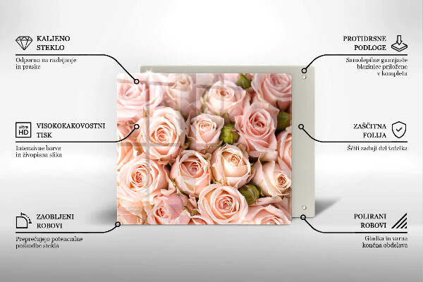 Chopping board A delicate bouquet of roses