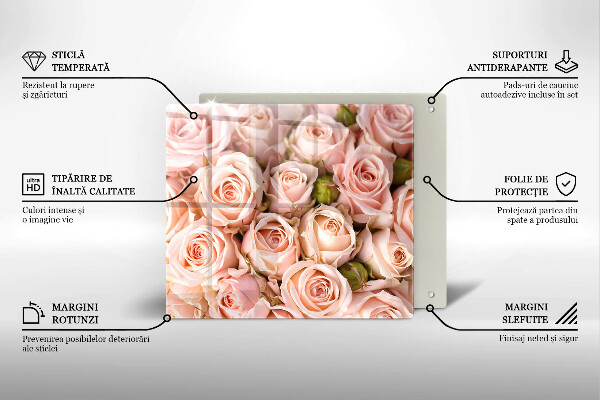 Chopping board A delicate bouquet of roses