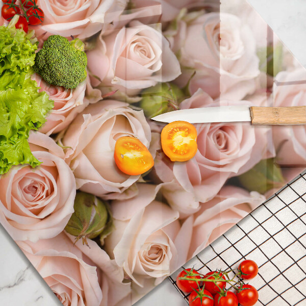Chopping board A delicate bouquet of roses