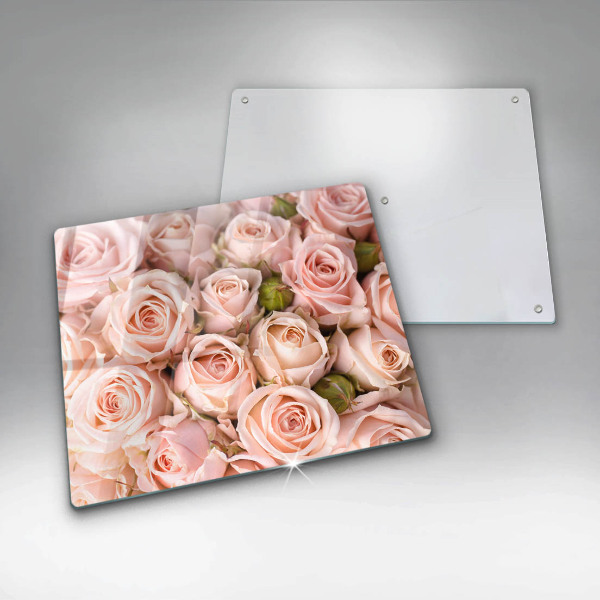 Chopping board A delicate bouquet of roses