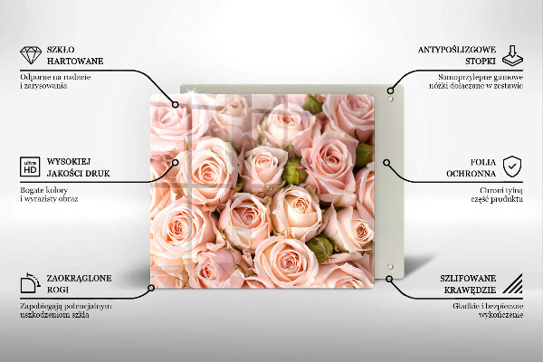 Chopping board A delicate bouquet of roses