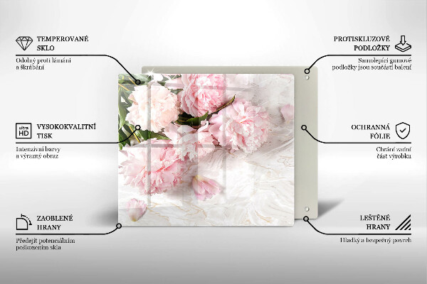 Chopping board Delicate roses flowers