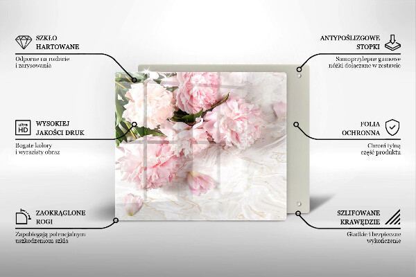 Chopping board Delicate roses flowers