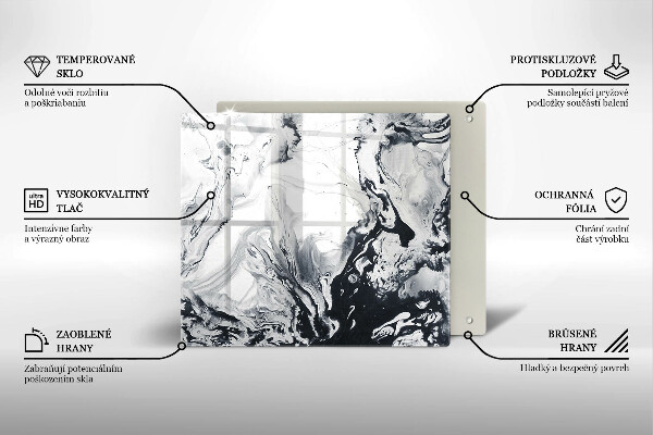 Chopping board Ink abstraction