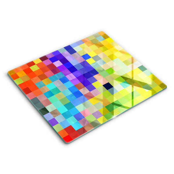 Chopping board Colorful squares pixels