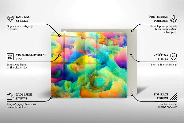 Chopping board Colorful abstraction