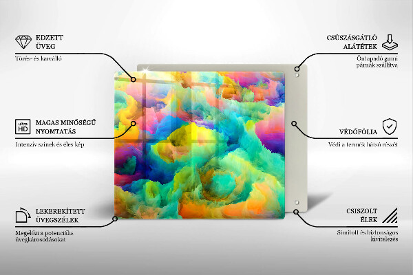 Chopping board Colorful abstraction