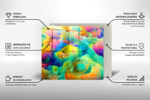 Chopping board Colorful abstraction