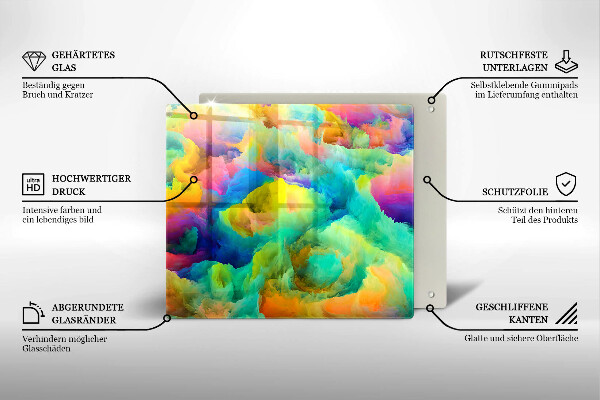 Chopping board Colorful abstraction