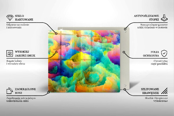 Chopping board Colorful abstraction