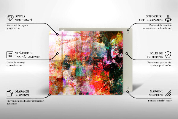 Chopping board Paint abstraction