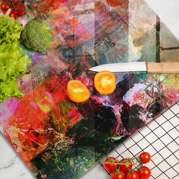 Chopping board Paint abstraction
