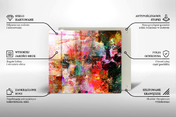 Chopping board Paint abstraction