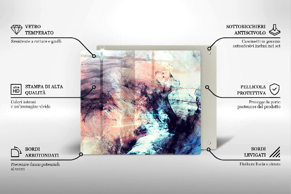 Chopping board Painted abstraction