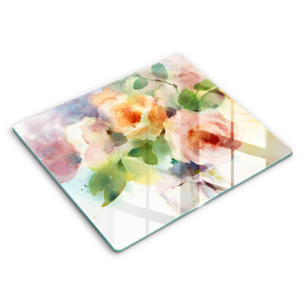 Chopping board Painted flowers