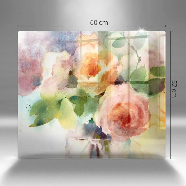 Chopping board Painted flowers