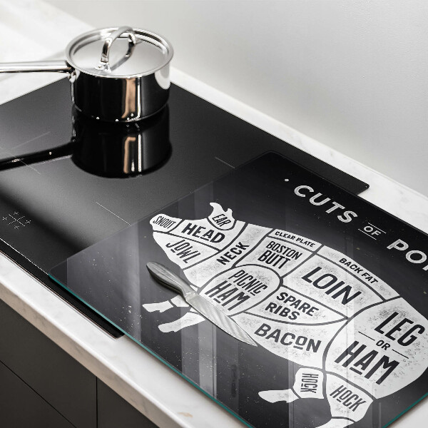 Chopping board Pork pig meat