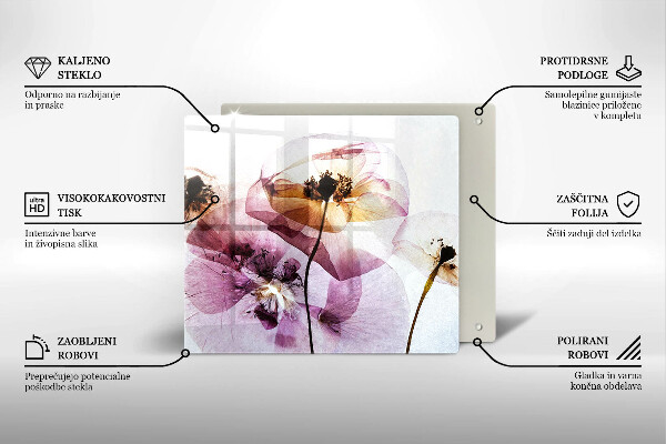 Chopping board Delicate flowers