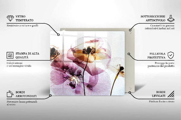 Chopping board Delicate flowers