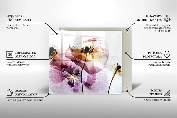 Chopping board Delicate flowers