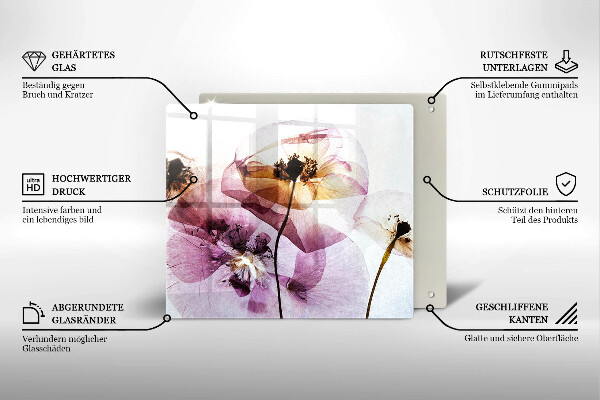 Chopping board Delicate flowers