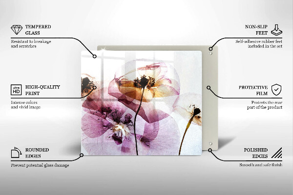 Chopping board Delicate flowers