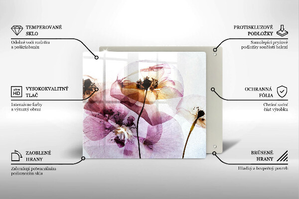 Chopping board Delicate flowers