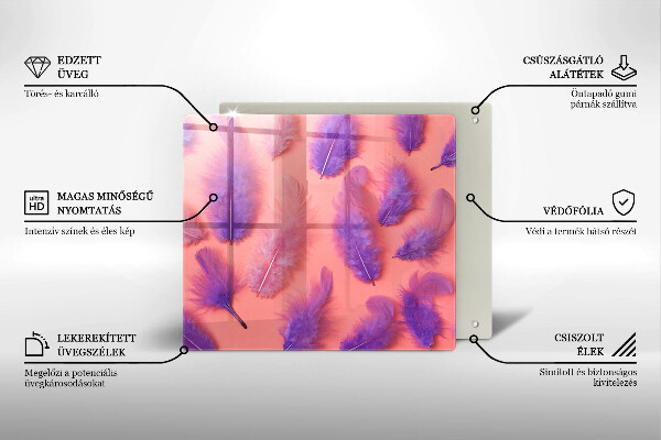 Worktop saver large Fluffy feathers