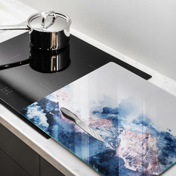 Chopping board Abstraction painted mountains