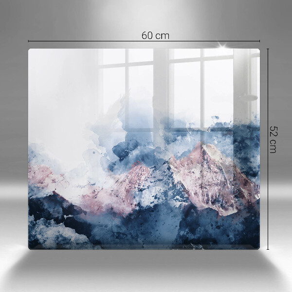 Chopping board Abstraction painted mountains