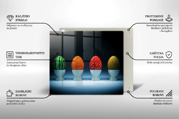 Chopping board Abstraction egg fruits