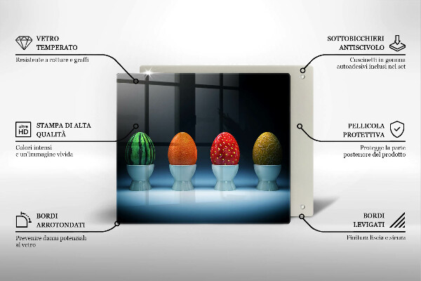 Chopping board Abstraction egg fruits