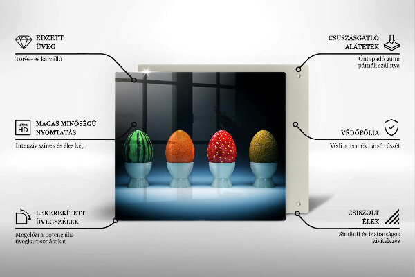 Chopping board Abstraction egg fruits